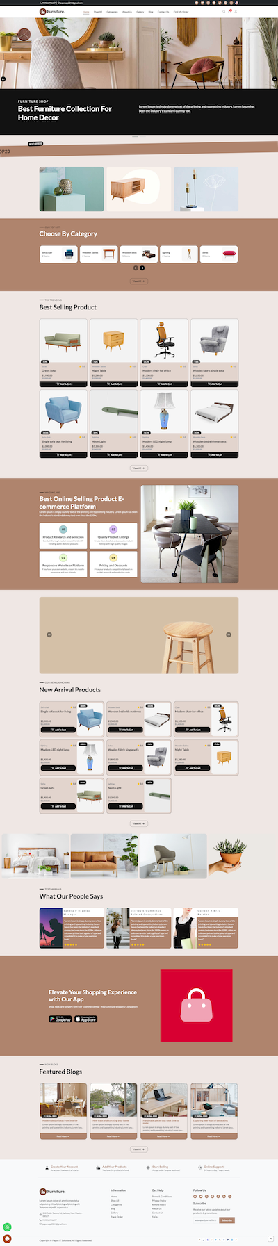 Furniture - Single-Store Themes Template