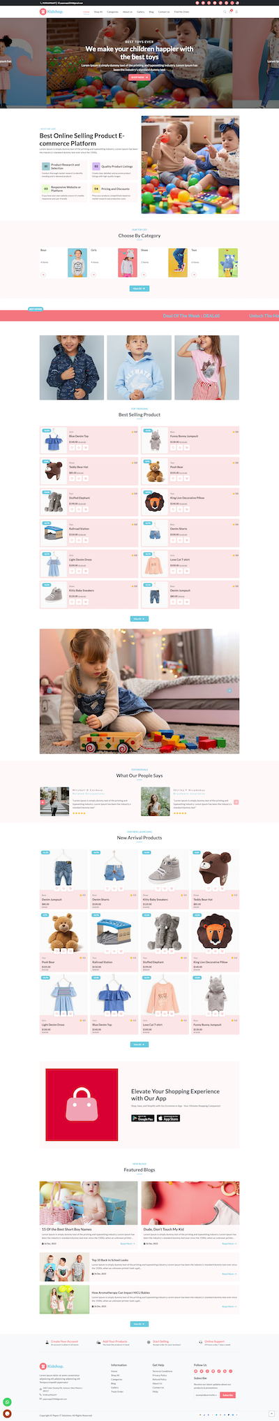 Kid Shop - Single-Store Themes Template