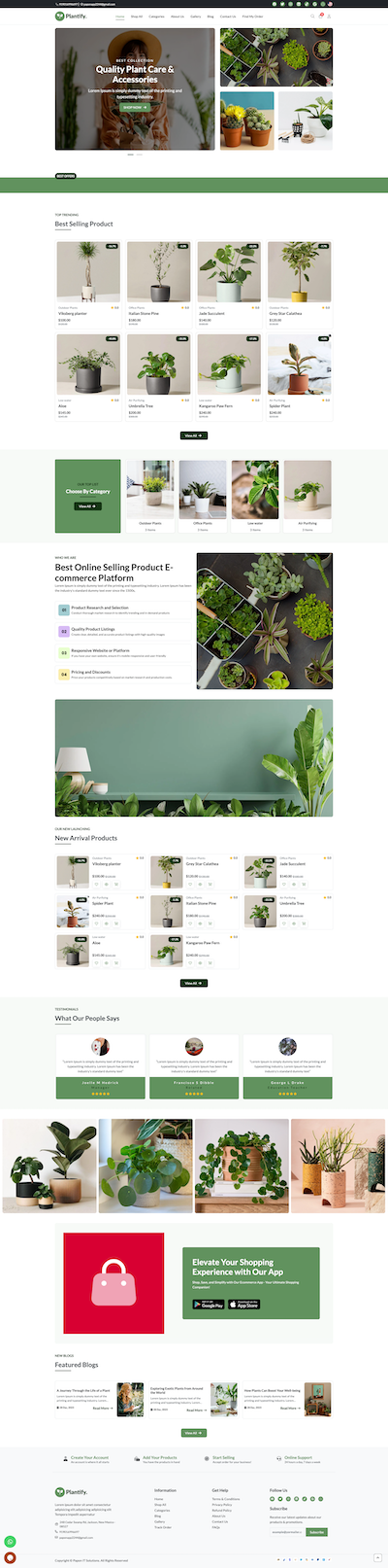 Plants - Single-Store Themes Template