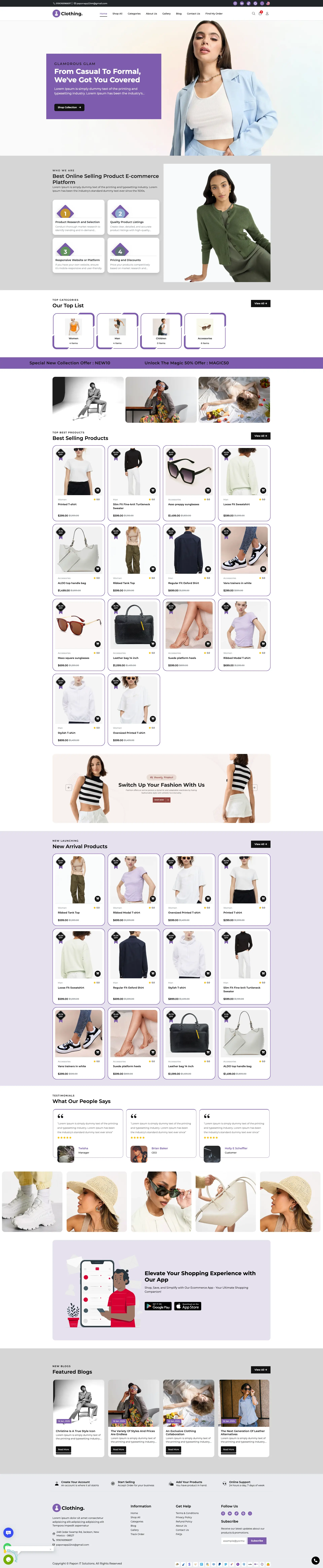 Clothing - Single-Store Themes Template