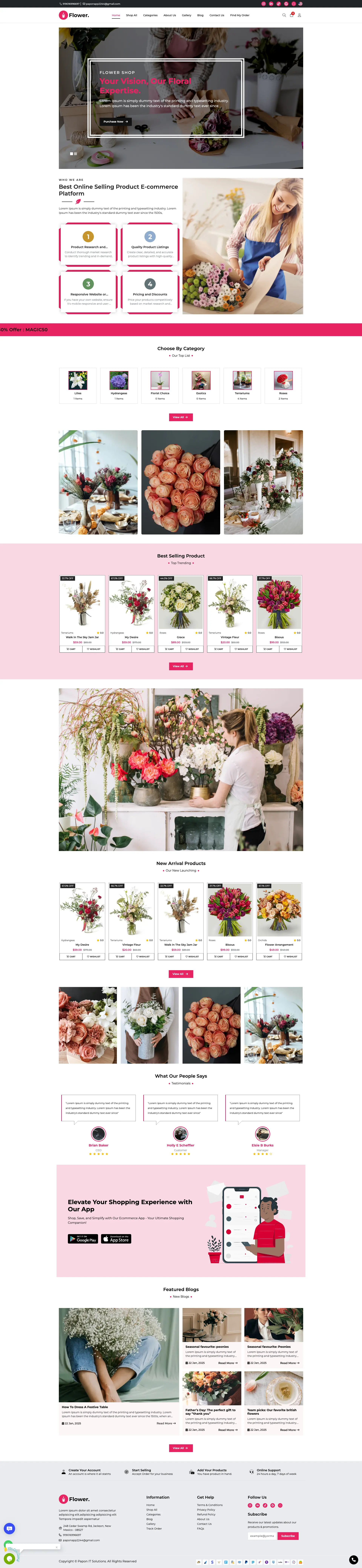 Flower - Single-Store Themes Template