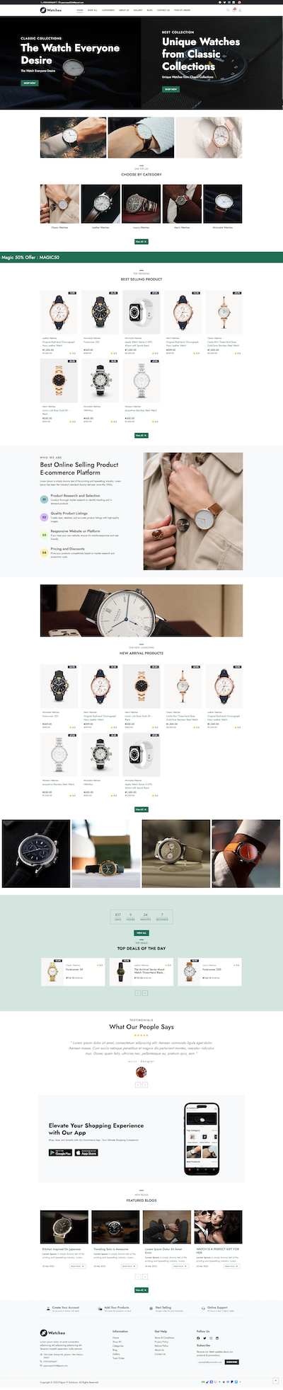 Watches - Single-Store Themes Template