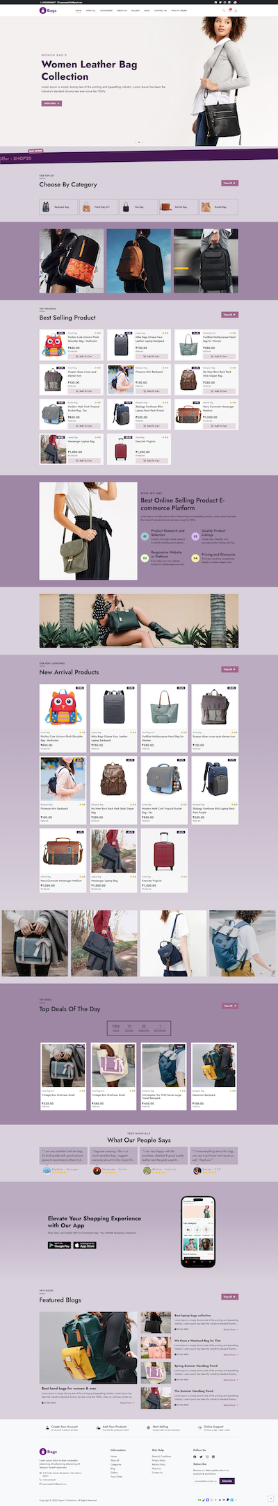Bags - Single-Store Themes Template