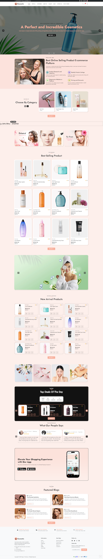 Cosmetics - Single-Store Themes Template