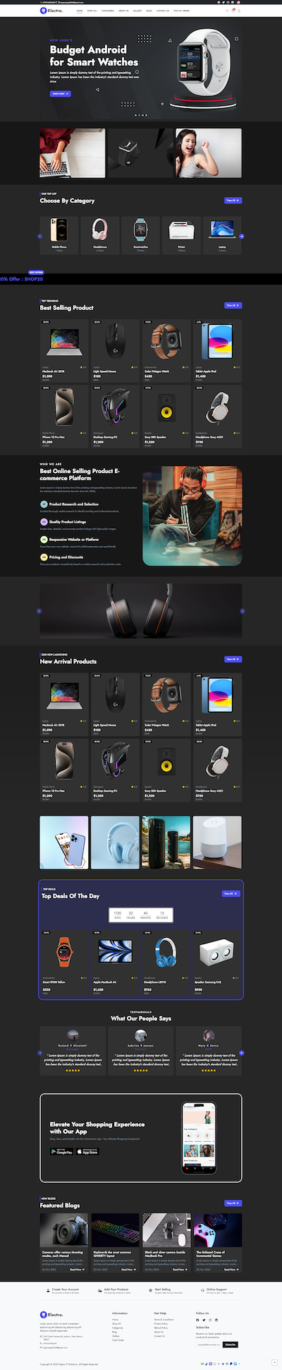 Electronics - Single-Store Themes Template
